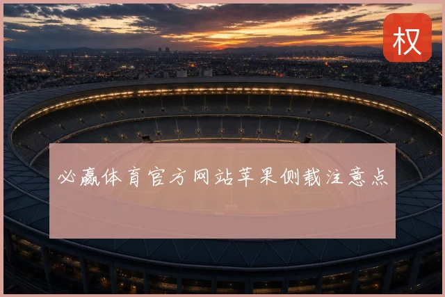 必赢体育官方网站苹果侧载注意点